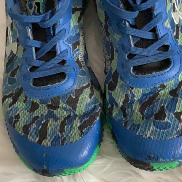 Under Armour Blue and Green Athletic Sneakers - Picture 12 of 16